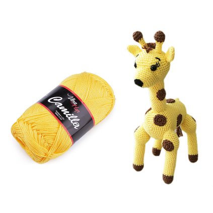 Strickgarn aus Baumwolle Camilla 50 g (Varianta 2 (8184) gelb, Balení 1 Stück)