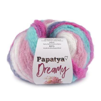 Strickgarn Papatya Dreamy, 100 g (Varianta 1 (01) beige hellrosa, Balení 1 Stück)