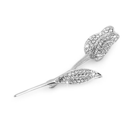 Brosche mit geschliffenen Steinchen Tulpe (Varianta Crystal, Balení 1 Stück)