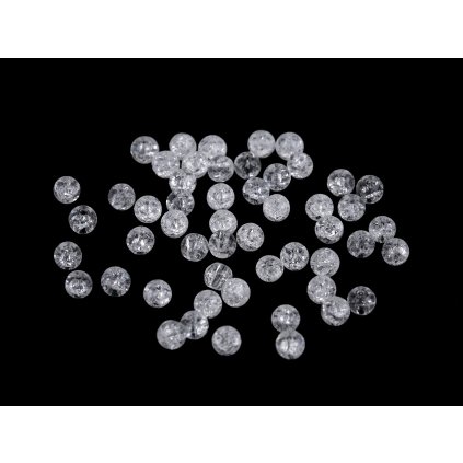 Synthetischer gesprengter Bergkristall, Mineralperlen, Ø 4 mm (Varianta 2 Kristall Multicolor, Balení 50 Stück)