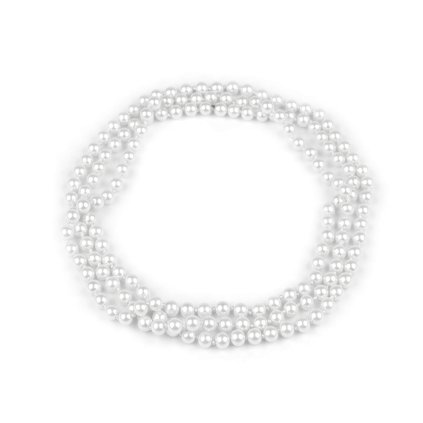 Perlenkette lang, Retro (Varianta 3 (Ø8 mm) Bordeaux hell, Balení 1 Stück)