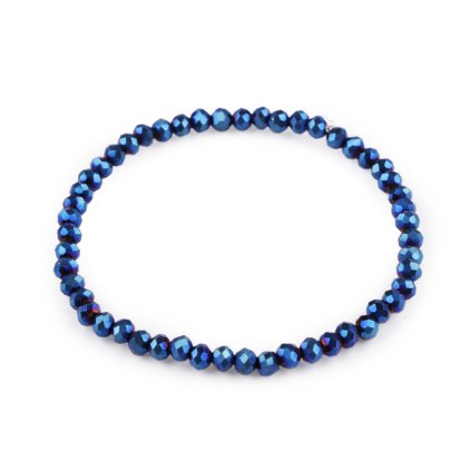 Armband elastisch mit geschliffenen Perlen (Varianta 1 Hellrosa, Balení 1 Stück)