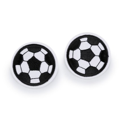 Aufbügler Fußball (Varianta 1 weiß schwarz, Balení 10 Stück)