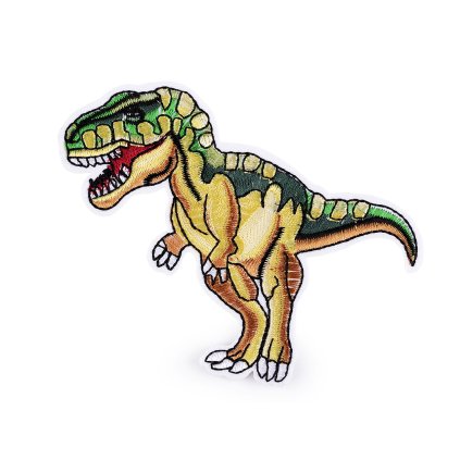 Aufbügler Dinosaurier T-Rex (Varianta beige kräftig grün, Balení 10 Stück)