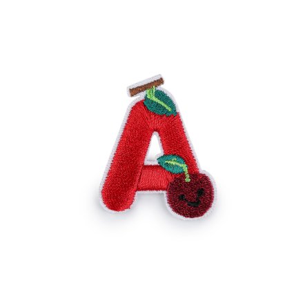 Aufbügler Buchstaben (Varianta A rot, Balení 1 Stück)
