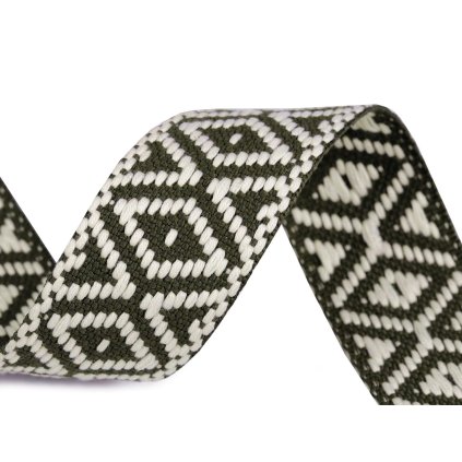 Gurtband beidseitig, Breite 38 mm (Varianta 1 olivengrün, Balení 1 m)