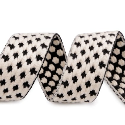 Gurtband mit 3D-Effekt, Breite 38 mm (Varianta 1 beige, Balení 1 m)