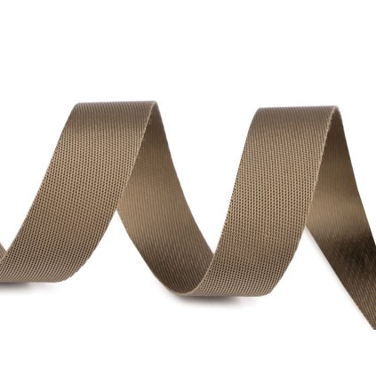 Gurtband mit Glanz beidseitig, glatt, Breite 25 mm (Varianta 1 Off White, Balení 1 m)