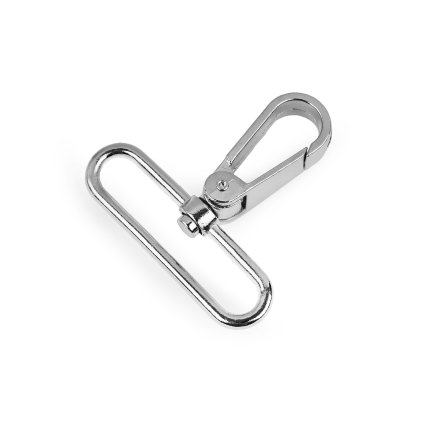 Metall-Drehkarabiner, Durchzug 50 mm (Varianta 1 Nickel, Balení 2 Stück)