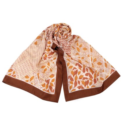 Tuch/Schal Blätter 80 x 180 cm (Varianta 2 dunkelblau, Balení 1 Stück)