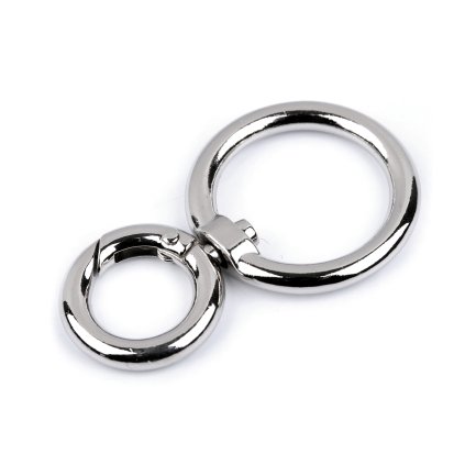 Metall-Drehkarabiner, Durchzug 25 mm (Varianta 1 Nickel, Balení 1 Stück)