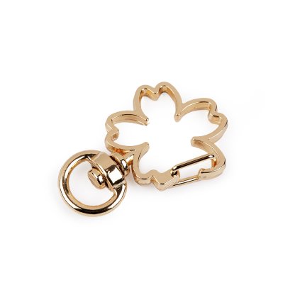 Metall-Drehkarabiner, Durchzug 8 mm, Vierblatt (Varianta 2 schwarz, Balení 2 Stück)