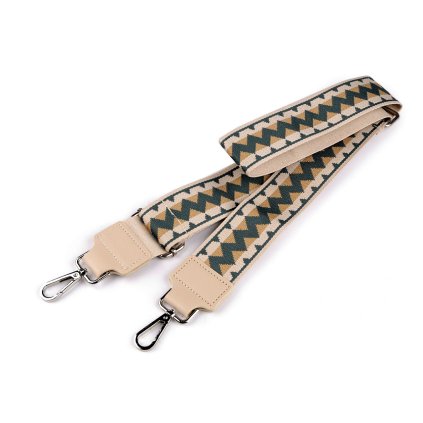 Taschengurt mit Karabinern, Breite 5 cm (Varianta 1 beige grün, Balení 1 Stück)