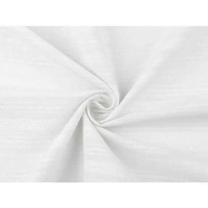 Baumwollstoff/Leinen mit Spitzeneffekt (Varianta 1 weiß, Balení 1 m)