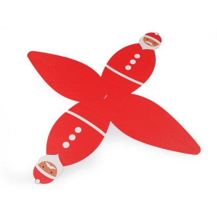 Weihnachtsgeschenkbox Nikolaus (Varianta 1 (10x16x9 cm) rot, Balení 12 Stück)