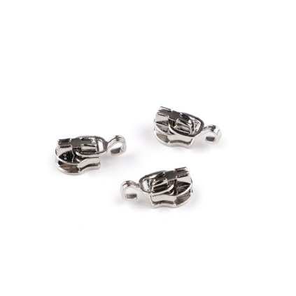 Schieber mit Anhängerhaken für Spiralreißverschlüsse Nr. 3 (Varianta 1 Nickel, Balení 3 Stück)