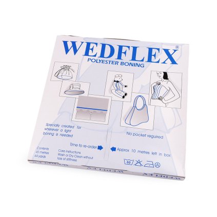 PES-Stäbchen Meterware, durchnähbar, Breite 12 mm (Varianta weiß, Balení 40 m)