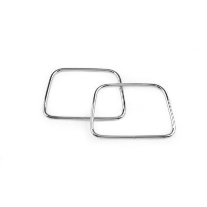 Taschengriffe aus Metall, 8 x 11 cm (Varianta 1 Nickel, Balení 2 Stück)