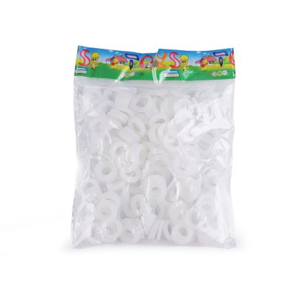 Silikonringe zum Häkeln von Taschen, Handtaschen, Ø 15 mm (Varianta Transparent, Balení 200 Stück)