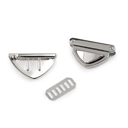 Steckschloss/Mappenschloss, 42 x 27 mm (Varianta 1 Nickel, Balení 1 Set)