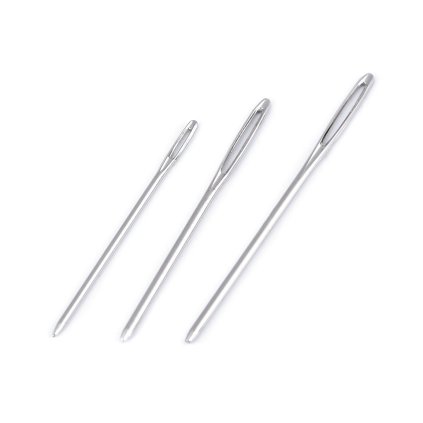 Metallnadeln stumpf, Länge 50; 60; 70 mm, für Wolle, zum Sticken (Varianta 1 (50 mm) Nickel, Balení 5 Stück)