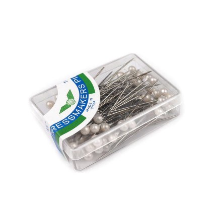 Stecknadeln 38 mm Perlmutt-Kopf (Varianta 1 weiß, Balení 1 Dose)