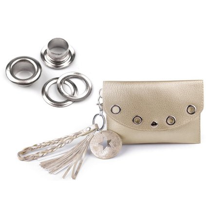 Ösen mit Scheibe Innen-Ø 6 mm / Außen-Ø 11 mm (Varianta 1 altmessing, Balení 20 Paar)