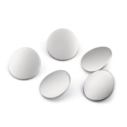 Metallknopf, Größe 28"; 32" (Varianta 3 (32") Nickel schwarz, Balení 5 Stück)