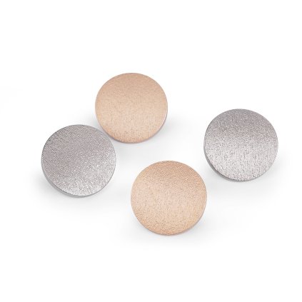 Metallknopf mit Designrelief Größe 38" (Varianta 1 Nickel dunkel, Balení 25 Stück)