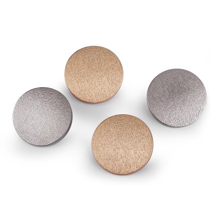 Metallknopf mit Designrelief Größe 44" (Varianta 1 Nickel dunkel, Balení 25 Stück)