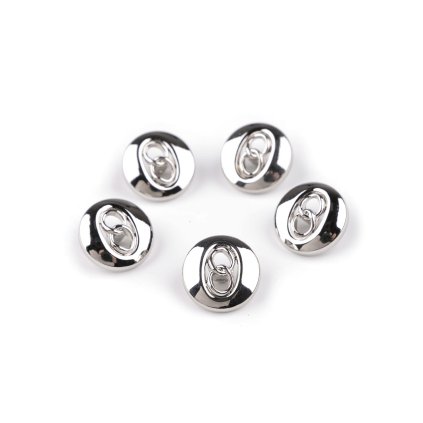 Metallknopf, Größe 28"; 36" (Varianta 2 (28") rosagold, Balení 5 Stück)