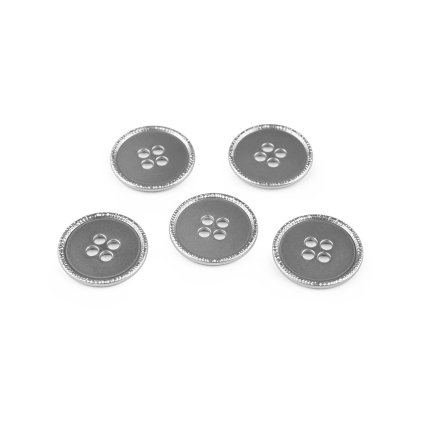 Metallknopf, Größe 34"; 40" (Varianta 1 (34") Nickel, Balení 5 Stück)