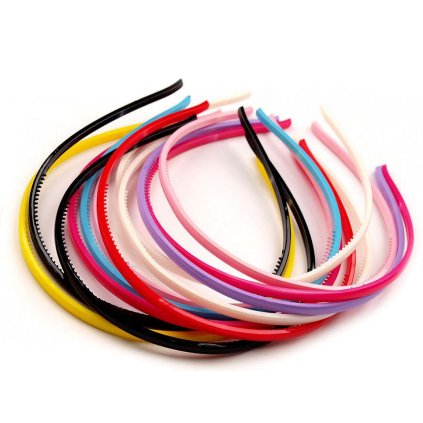 Haarreifen Kunststoff (Varianta 1 Mix, Balení 12 Stück)