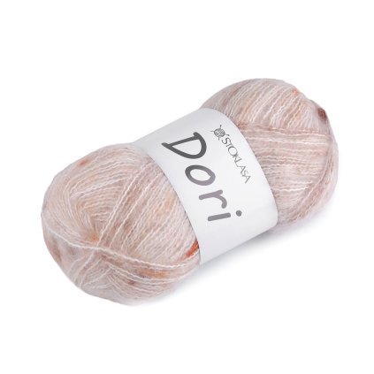 Mohair-Strickgarn Dori mit Noppen, 100 g (Varianta 1 (F004) hellbeige, Balení 1 Stück)