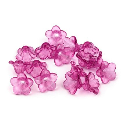 Kunststoffperlen Glockenblume/Rock, 7 x 12 mm (Varianta Mix Nr. 1, Balení 20 g)