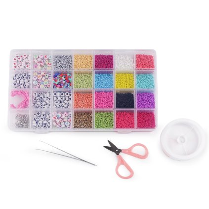 Perlenset in Box mit Werkzeug (Varianta Mix, Balení 1 Set)