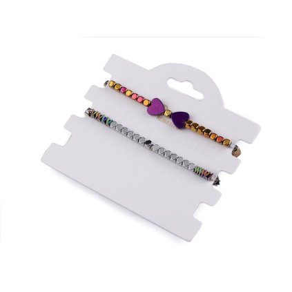 Set flexible Armbänder aus Hämatit, 2 Stk. (Varianta Mix, Balení 1 Set)