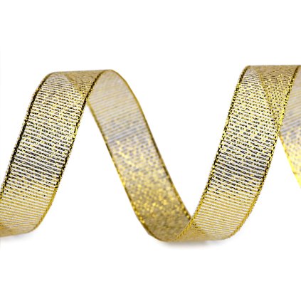 Weihnachten Brokatband mit Lurex Breite 15 mm (Varianta 1 Silber, Balení 22.5 m)