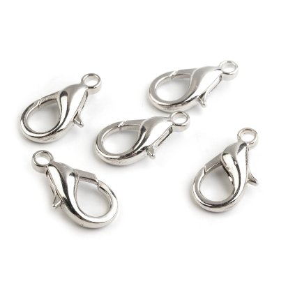 Metall Karabiner Fädelloch 2,5 mm (Varianta 1 Nickel, Balení 5 Stück)