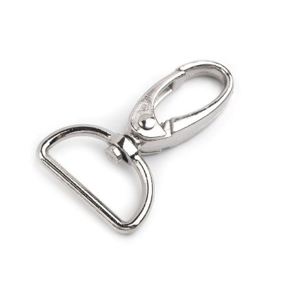 Metall-Drehkarabiner, Durchzug 25 mm (Varianta 1 Nickel, Balení 1 Stück)