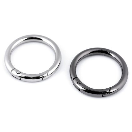 Karabiner Ring für Handtaschen / Schlüssel Ø32 mm (Varianta 1 Nickel, Balení 1 Stück)