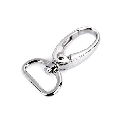 Metall-Drehkarabiner, Durchzug 20 mm (Varianta 1 Nickel, Balení 2 Stück)