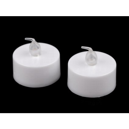LED-Teelicht mit Batterien Ø 36 mm (Varianta 1 weiß warm, Balení 2 Stück)