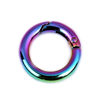 Karabiner Ring für Schlüssel / Handtasche Ø18 mm Regenbogen (Varianta Multicolor, Balení 1 Stück)