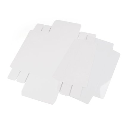 Geschenkbox aus Papier mit transparentem Deckel (Varianta 1 weiß, Balení 10 Stück)
