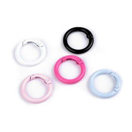 Runder Karabiner lackiert Ø 16 mm (Varianta 1 weiß, Balení 2 Stück)