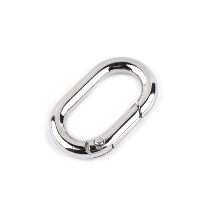 Ovaler Karabiner, Durchzug 25 mm (Varianta 1 Nickel, Balení 1 Stück)