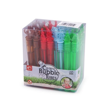 Weihnachts-Seifenblasenröhrchen Rentier, Schneeflocke, Mütze, Bäumchen (Varianta 1 (4,5 ml) rot, Balení 3 Stück)