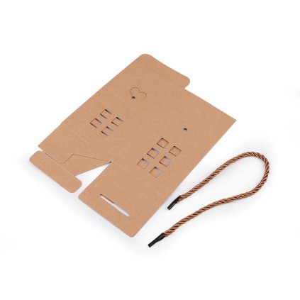 Papierschachtel Häuschen mit Griff (Varianta naturbraun, Balení 12 Stück)