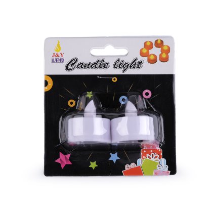 LED-Teelicht mit Batterien, Ø 3,6 cm (Varianta weiß warm, Balení 2 Stück)